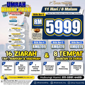Umrah Dubai RM5999 (PEN)