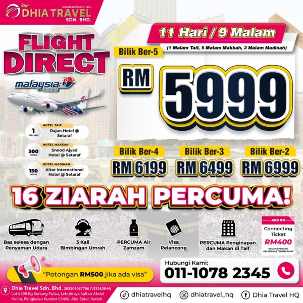 Flight Direct RM5999 (KLIA)