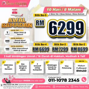 Awal Ramadhan RM6299 (KLIA)