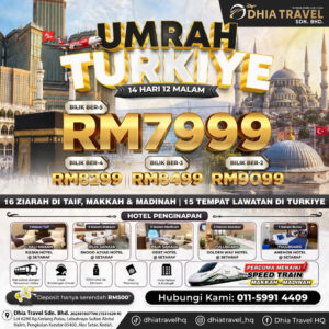 Umrah Ziarah Istanbul RM7999 (PEN)