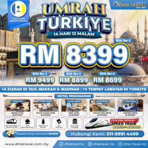 UMRAH TURKIYE RM8399 (PEN)