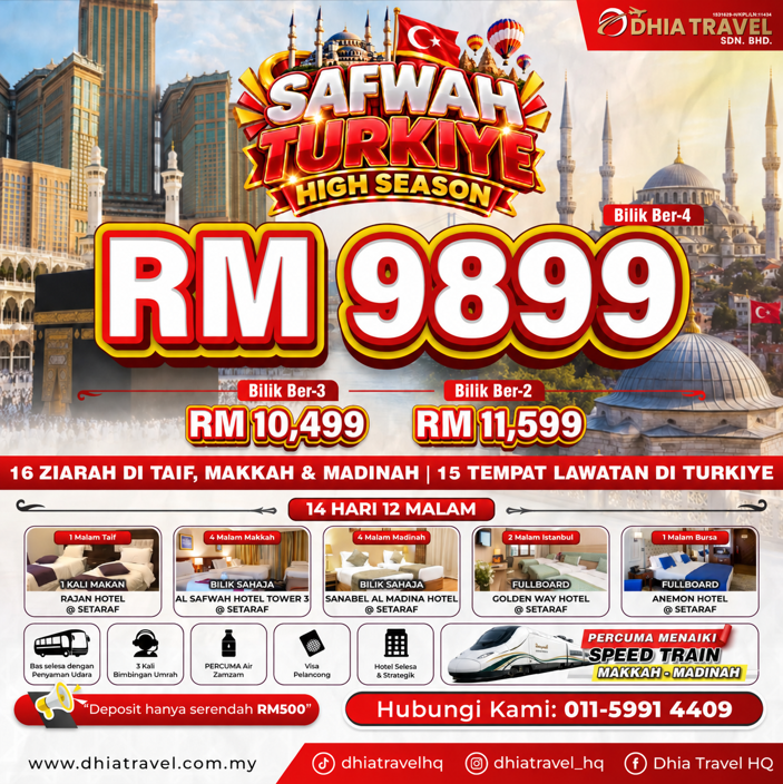 SAFWAH TURKIYE RM 9899 (KLIA2)