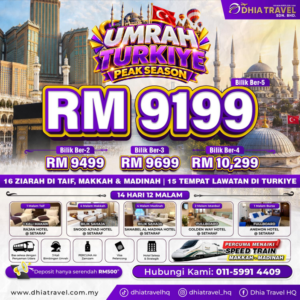 UMRAH TURKIYE RM 9199 (KLIA2)