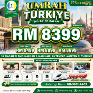 UMRAH TURKIYE RM 8399 (PEN)