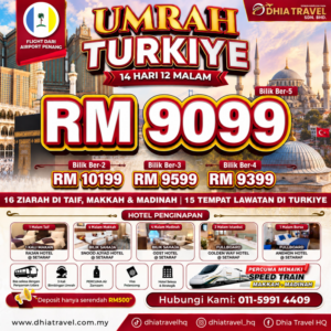 UMRAH TURKIYE RM 9099 (PEN)